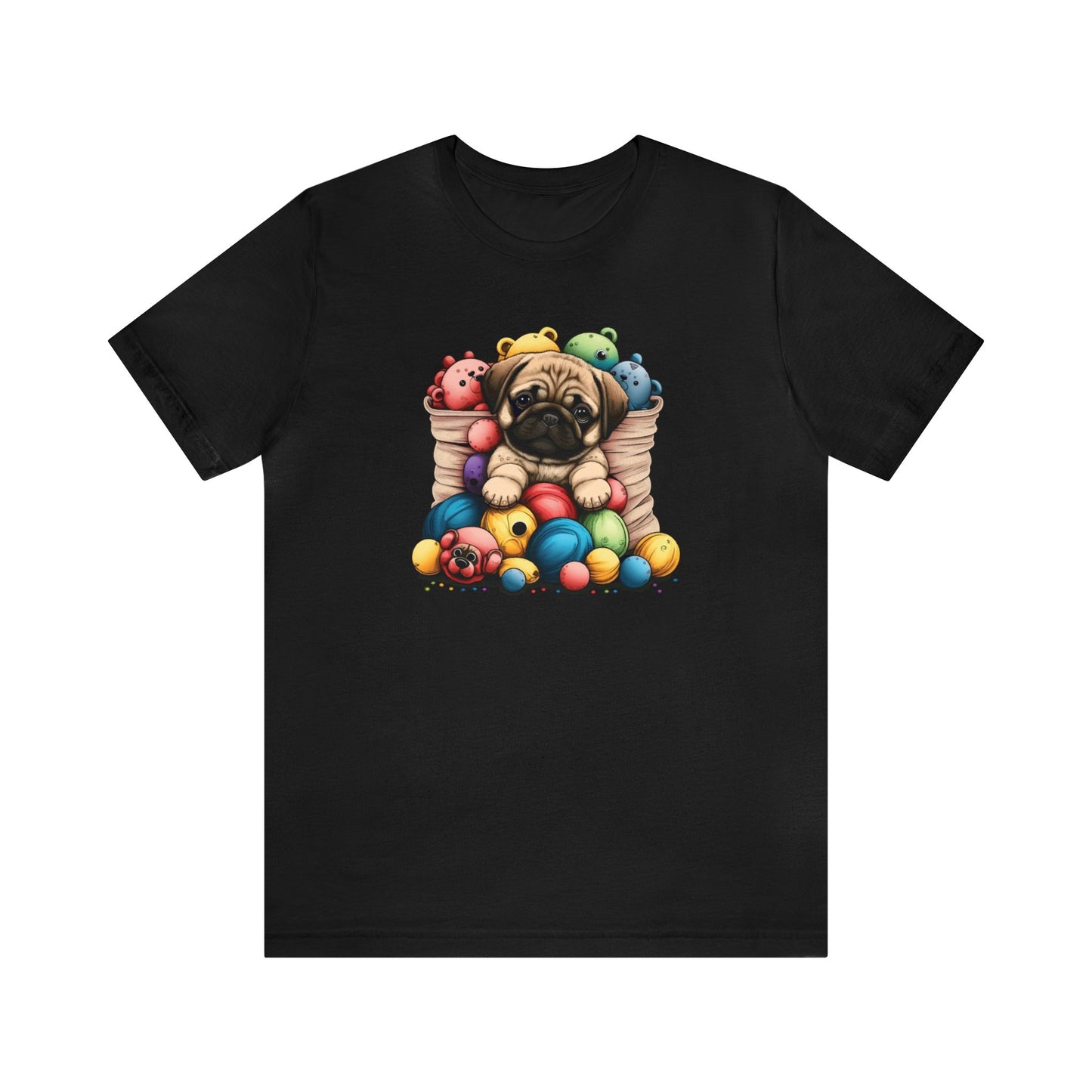 Pug Puppy Playtime: Unisex Adorable Tee for Dog Lovers