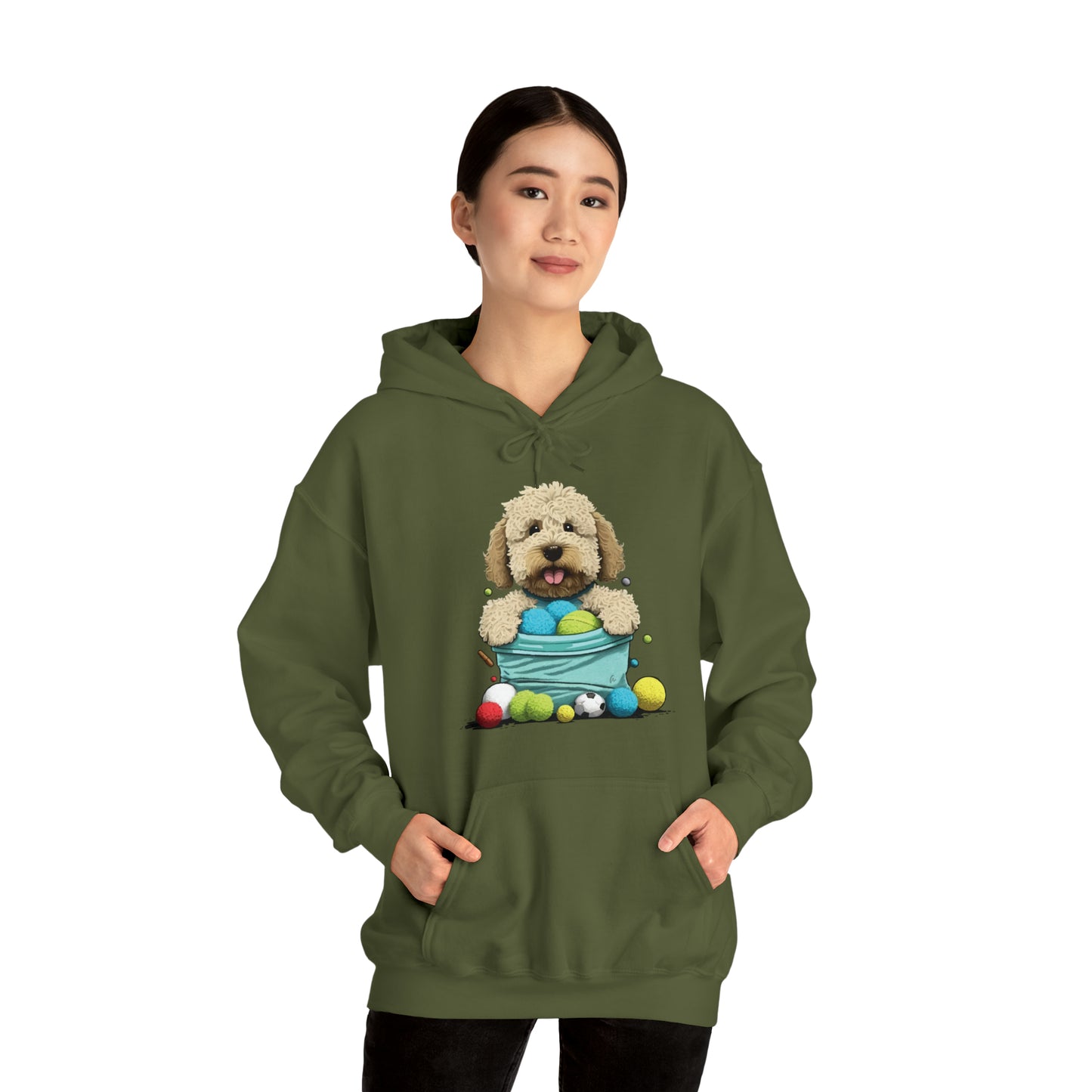 Puppy Love LAB: Where Labs Steal Hearts Unisex Heavy Blend™ Hooded Sweatshirt