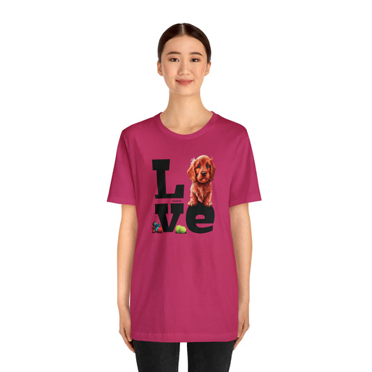 Labradoodle Love: Where Fluff Meets Affection Unisex T-Shirt, Great Gift for Dog Lovers, Present for Mum Dad and Love Ones