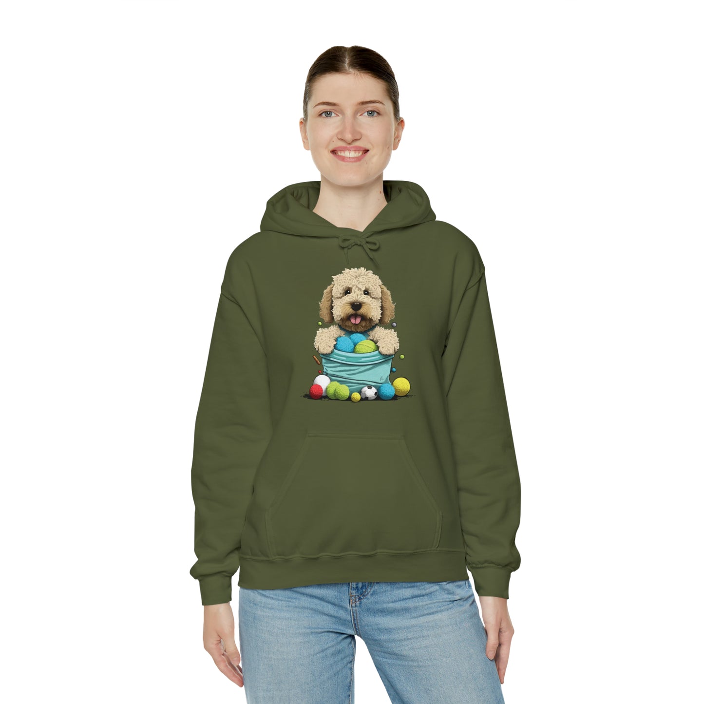 Puppy Love LAB: Where Labs Steal Hearts Unisex Heavy Blend™ Hooded Sweatshirt