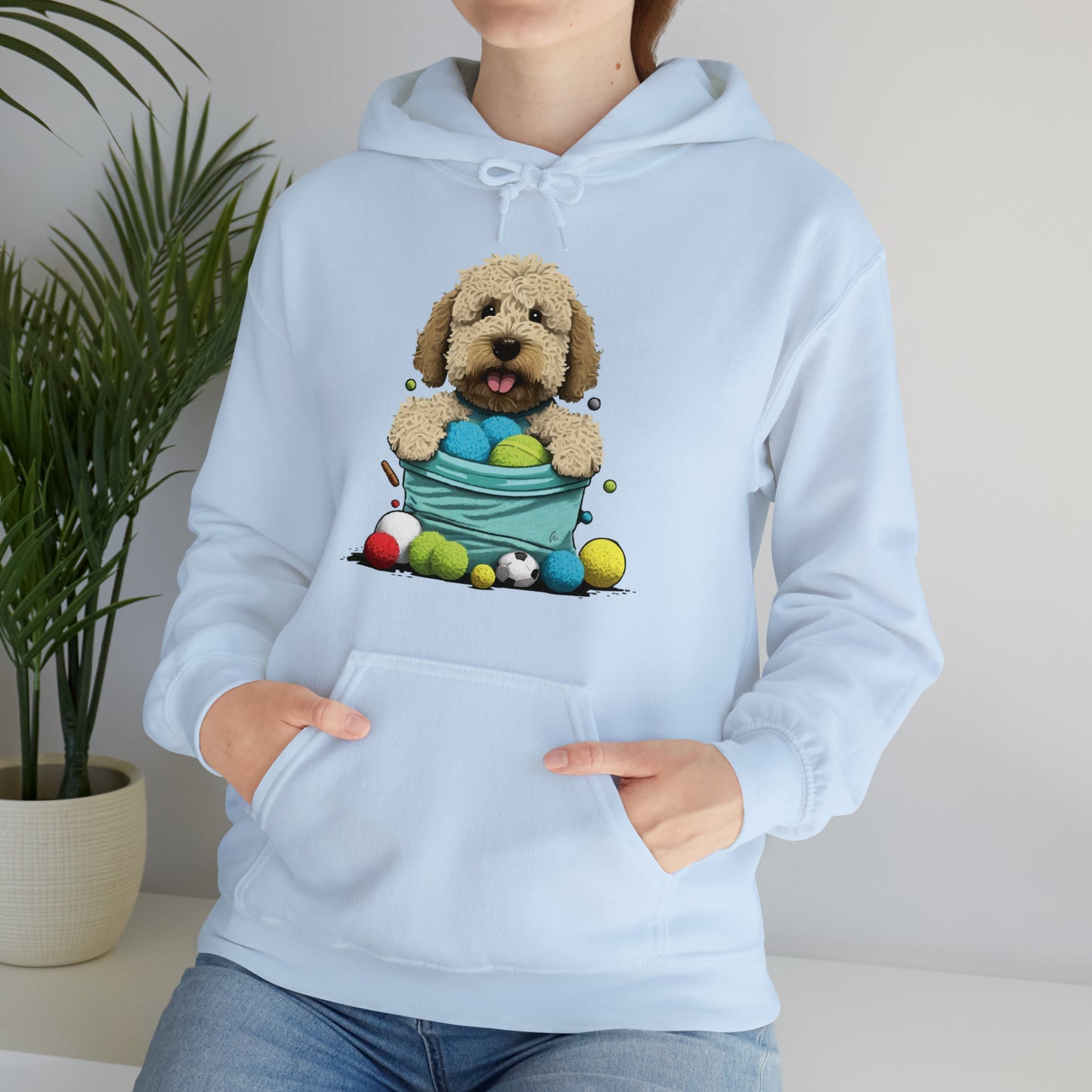 Puppy Love LAB: Where Labs Steal Hearts Unisex Heavy Blend™ Hooded Sweatshirt