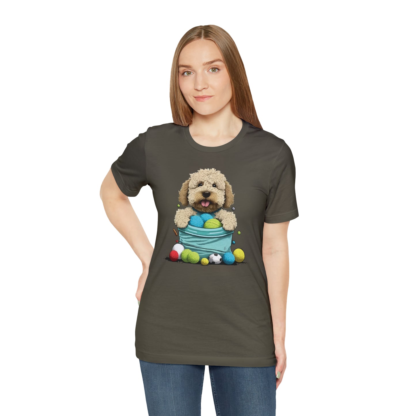 Puppy Love LAB: Where Labs Steal Hearts - Unisex Jersey Short Sleeve Tee