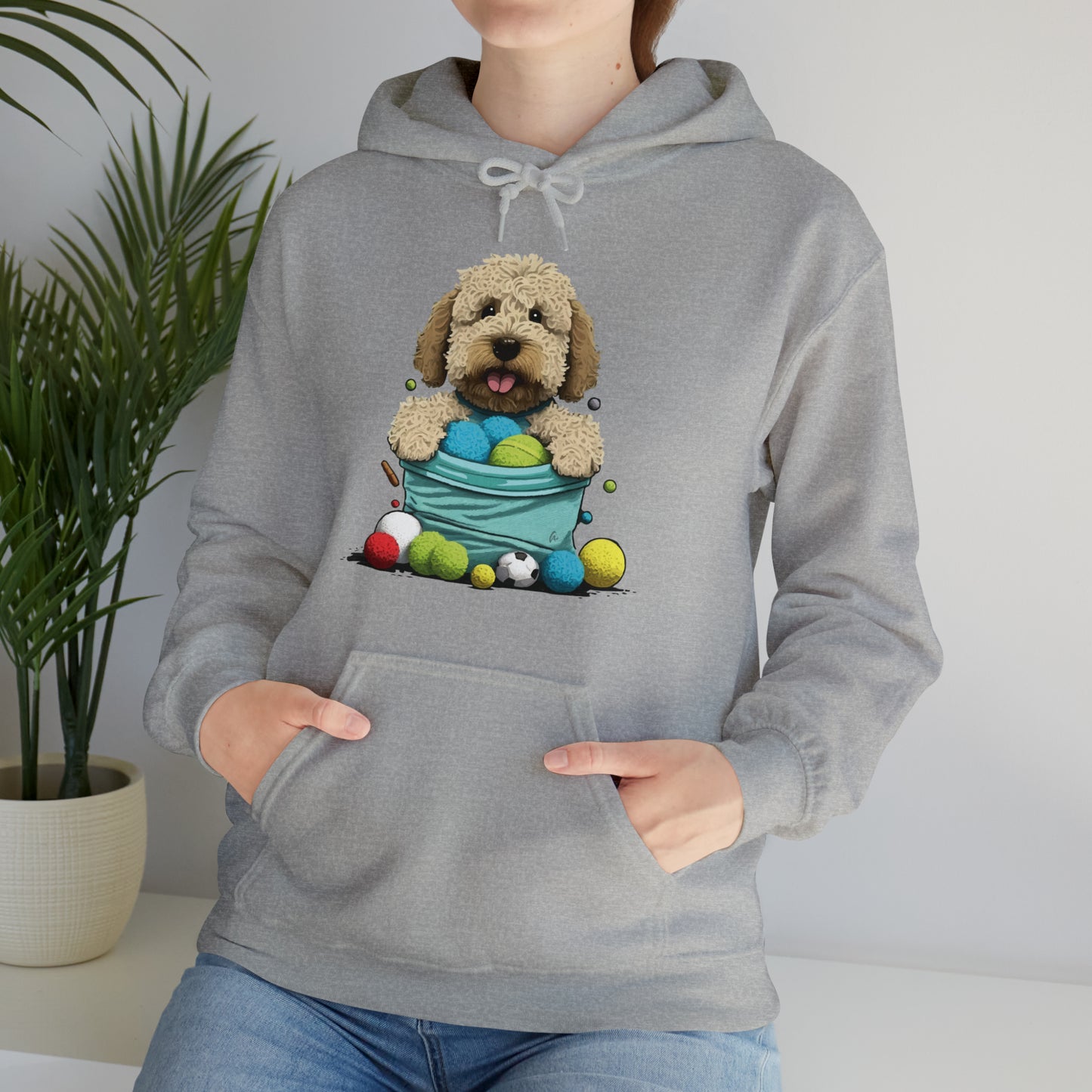 Puppy Love LAB: Where Labs Steal Hearts Unisex Heavy Blend™ Hooded Sweatshirt