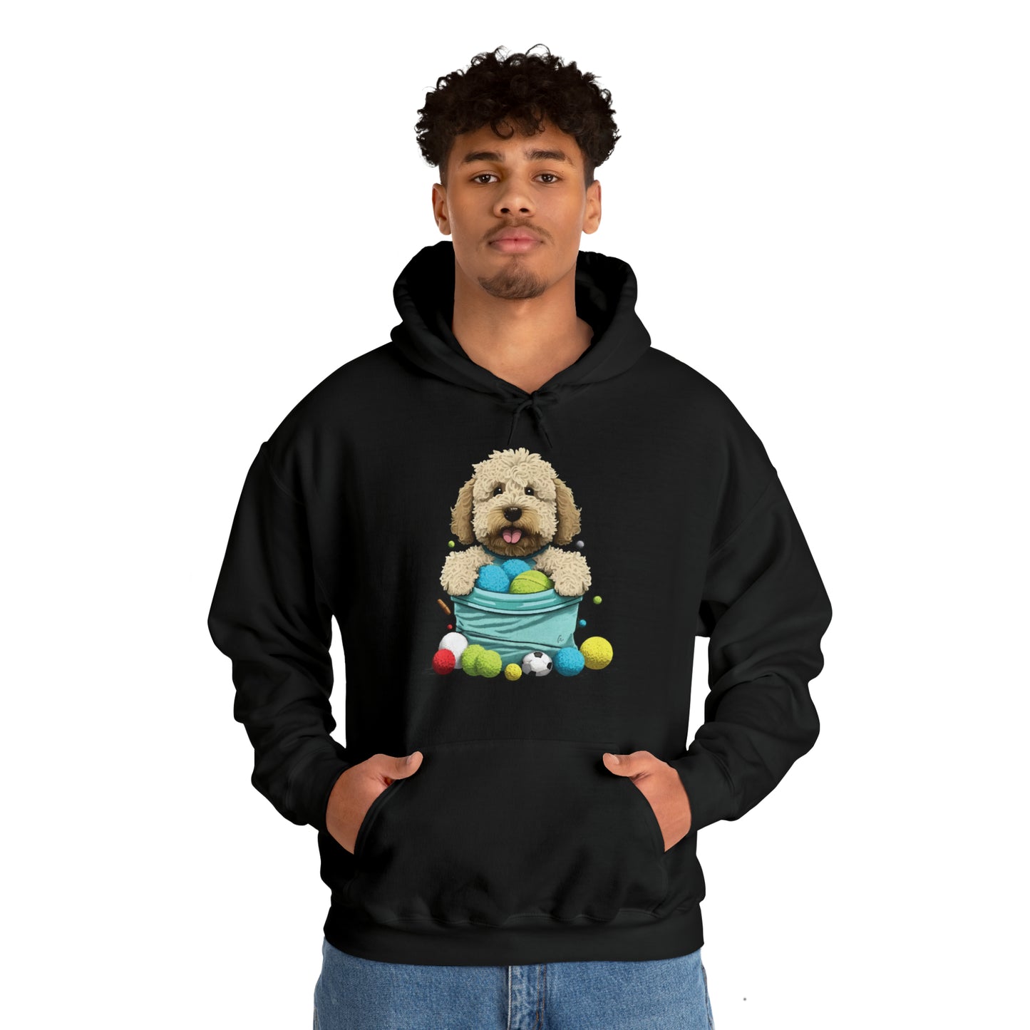 Puppy Love LAB: Where Labs Steal Hearts Unisex Heavy Blend™ Hooded Sweatshirt