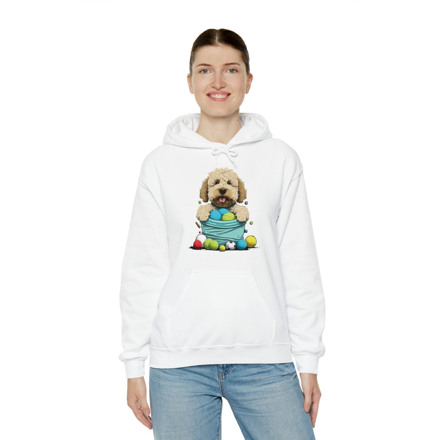 Puppy Love LAB: Where Labs Steal Hearts Unisex Heavy Blend™ Hooded Sweatshirt