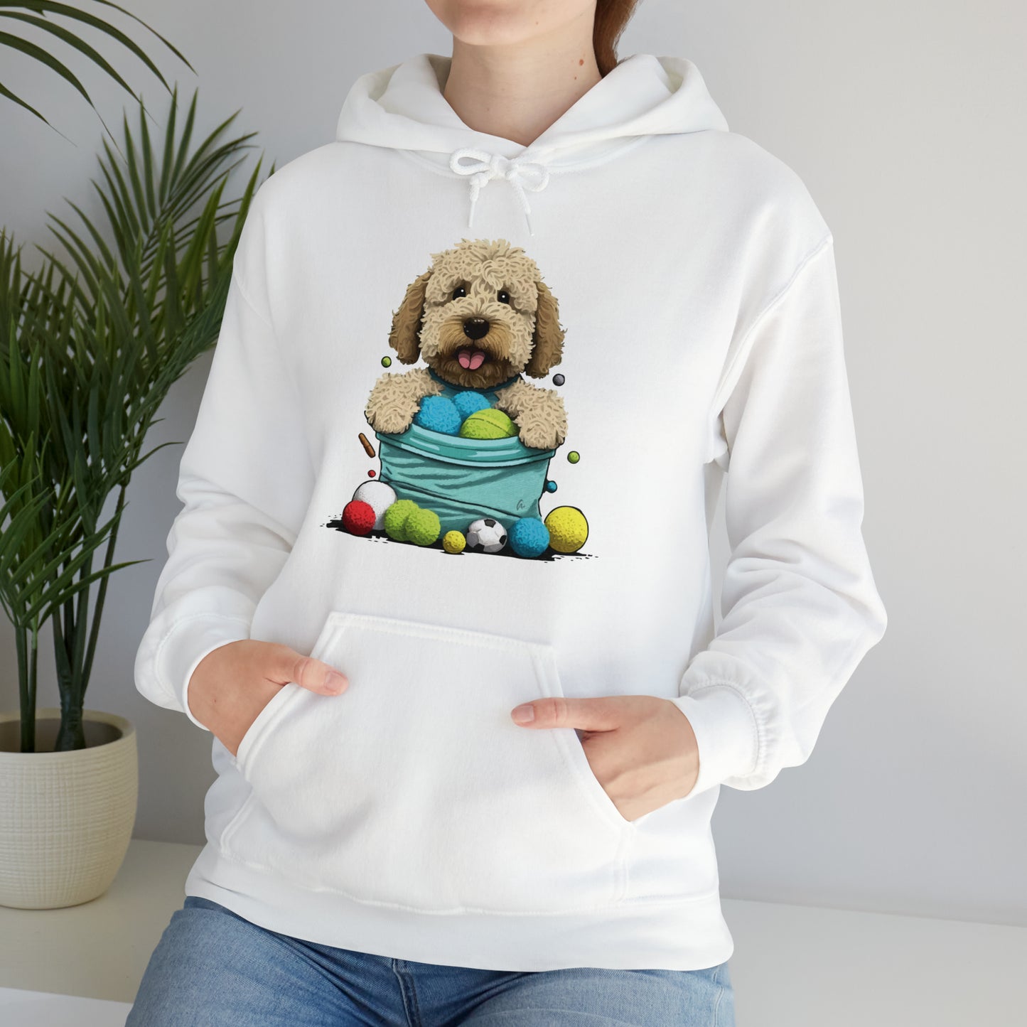 Puppy Love LAB: Where Labs Steal Hearts Unisex Heavy Blend™ Hooded Sweatshirt