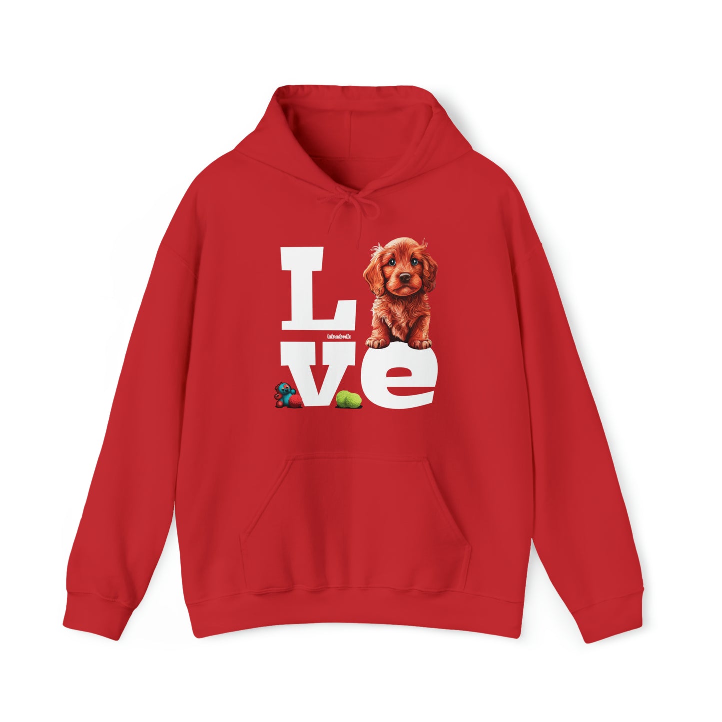 Labradoodle Love: Where Fluff Meets Affection Unisex Heavy Blend™ Hooded Sweatshirt