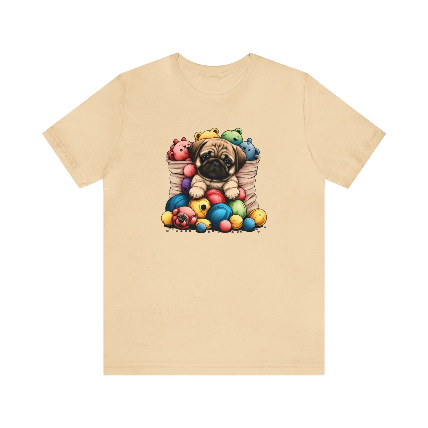 Pug Puppy Playtime: Unisex Adorable Tee for Dog Lovers