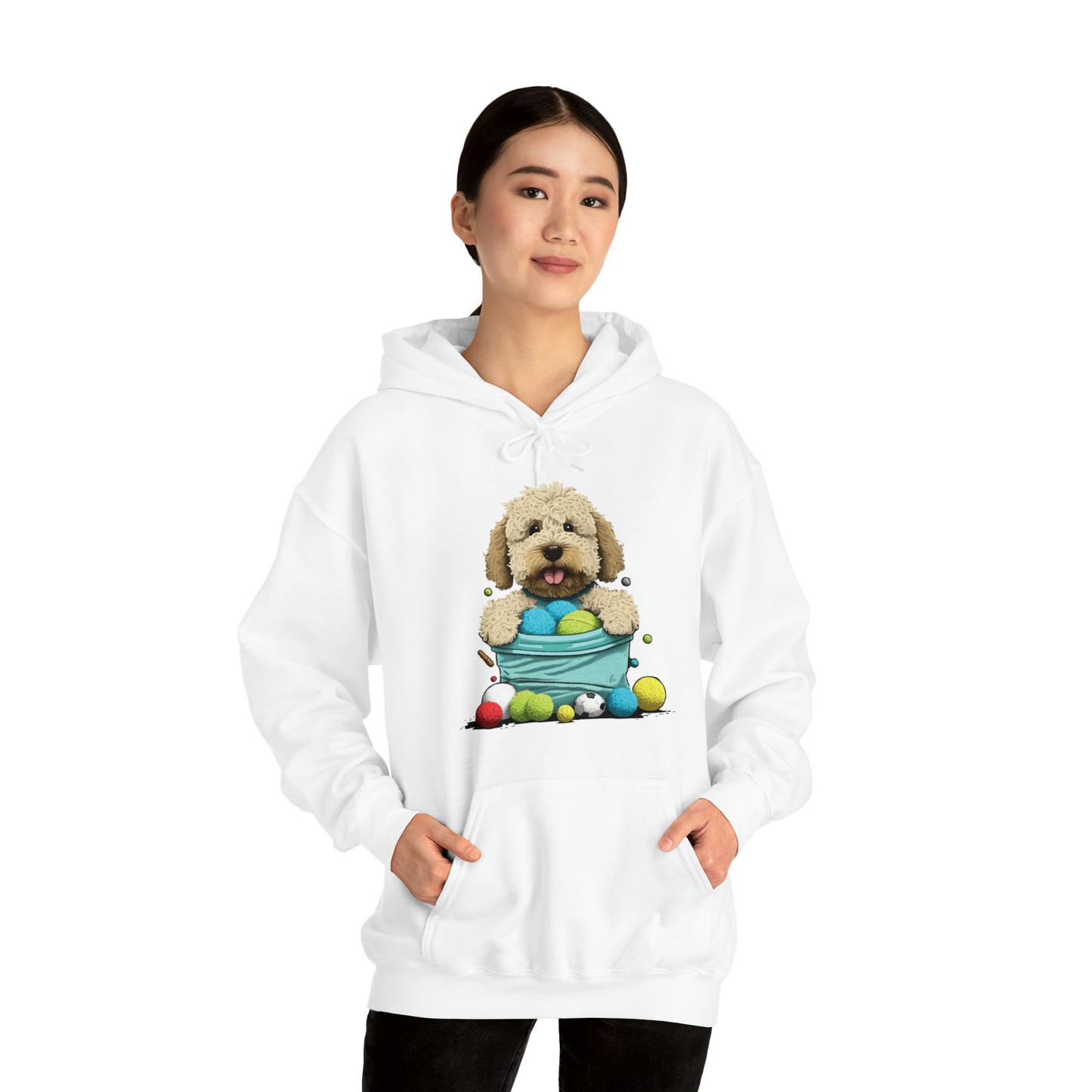 Puppy Love LAB: Where Labs Steal Hearts Unisex Heavy Blend™ Hooded Sweatshirt