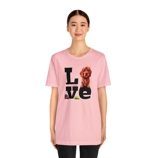 Labradoodle Love: Where Fluff Meets Affection Unisex T-Shirt, Great Gift for Dog Lovers, Present for Mum Dad and Love Ones