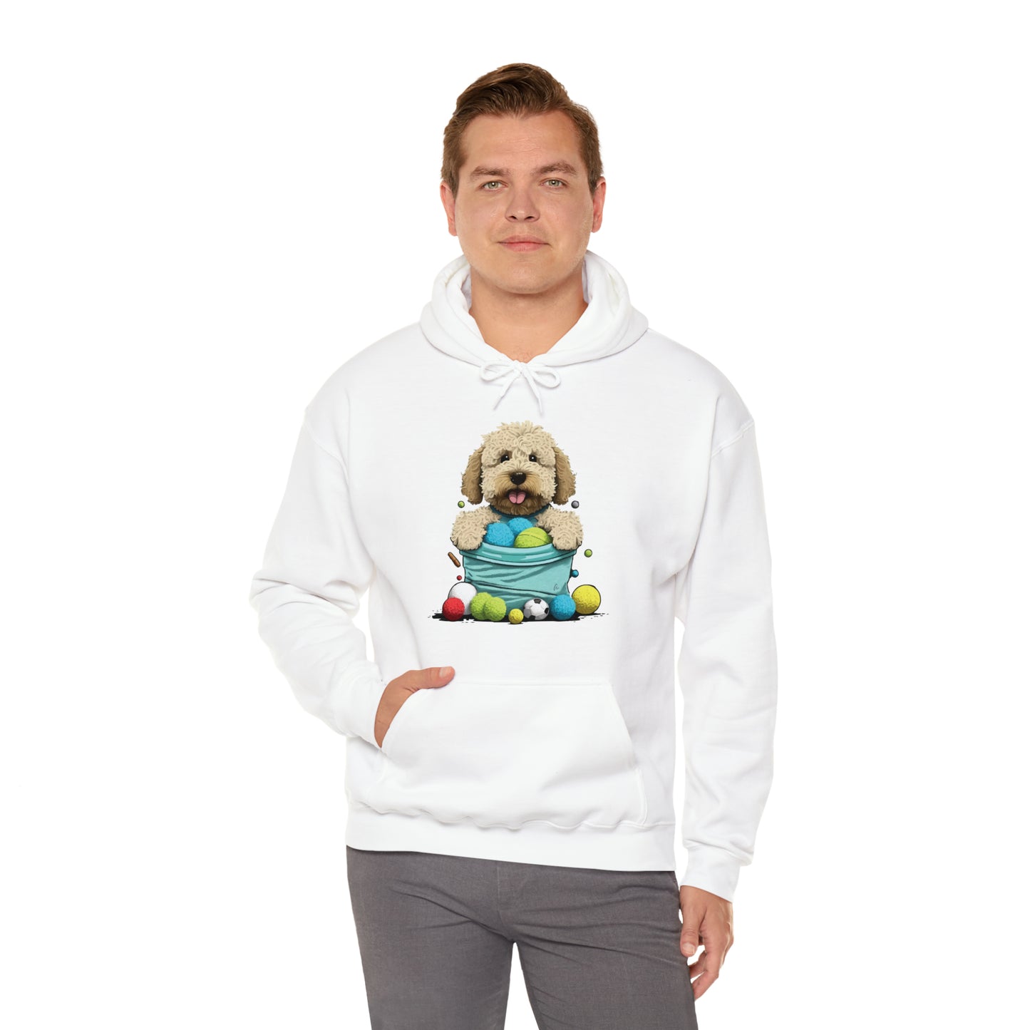 Puppy Love LAB: Where Labs Steal Hearts Unisex Heavy Blend™ Hooded Sweatshirt