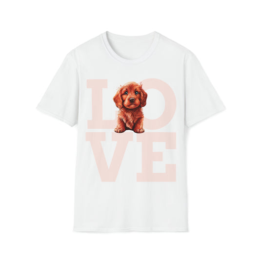 Cute Labradoodle Graphic Tee Unisex - Perfect Gift for Dog Lovers, puppy love, present for mum dad and family Softstyle T-Shirt