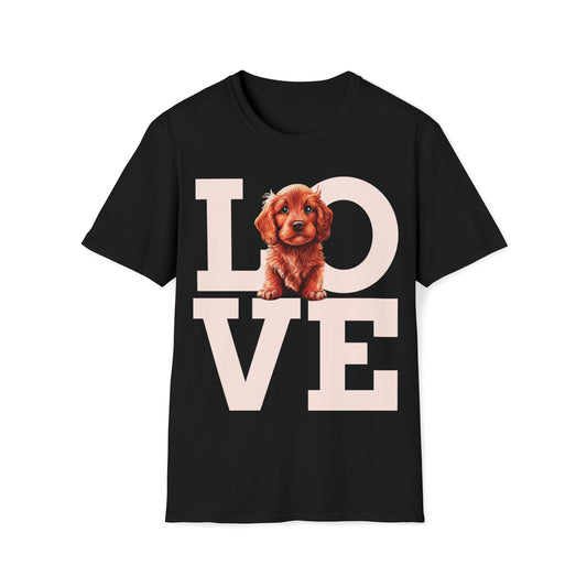 Cute Labradoodle Graphic Tee Unisex - Perfect Gift for Dog Lovers, puppy love, present for mum dad and family Softstyle T-Shirt