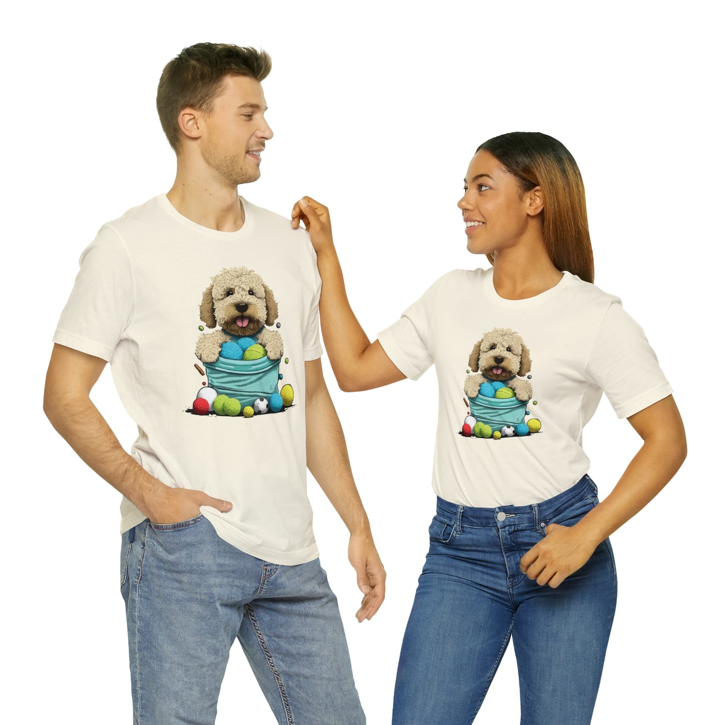 Puppy Love LAB: Where Labs Steal Hearts - Unisex Jersey Short Sleeve Tee