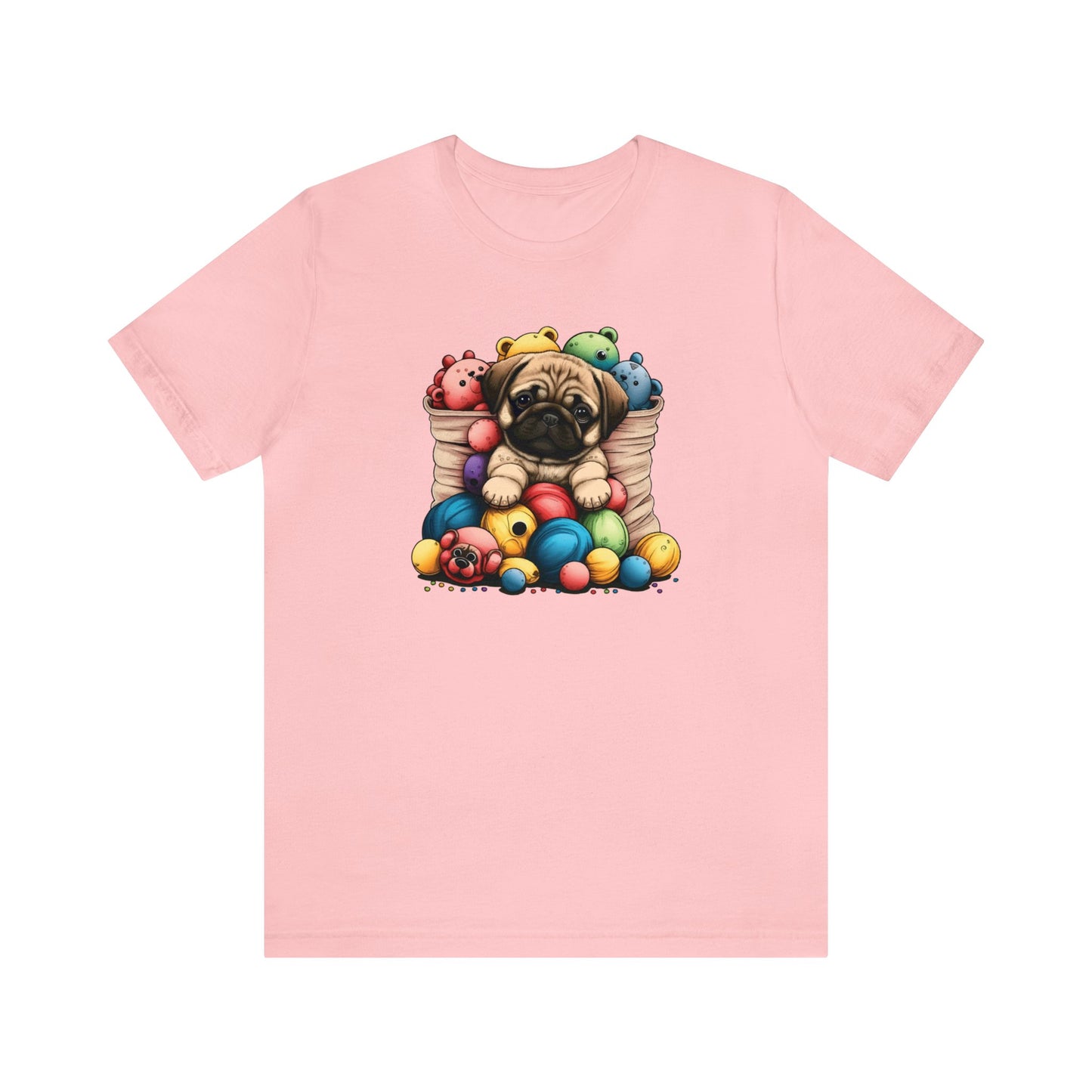 Pug Puppy Playtime: Unisex Adorable Tee for Dog Lovers