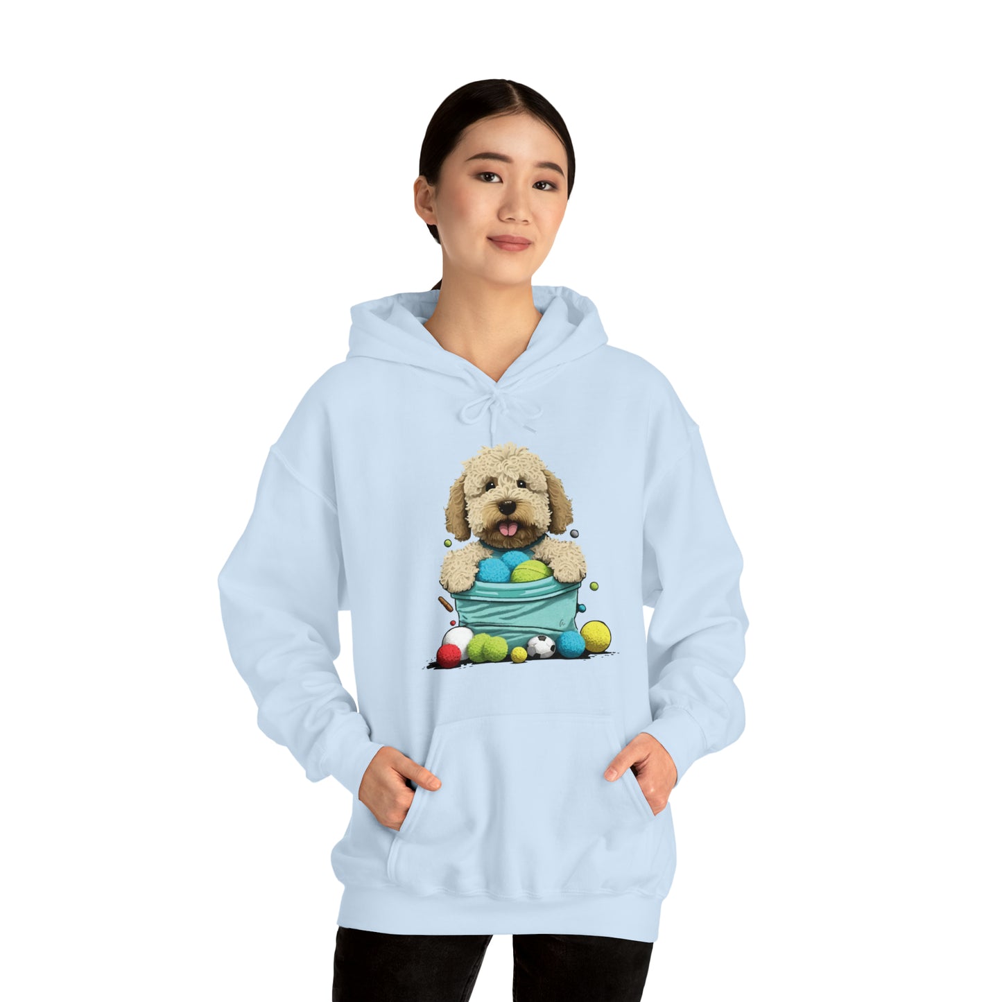 Puppy Love LAB: Where Labs Steal Hearts Unisex Heavy Blend™ Hooded Sweatshirt