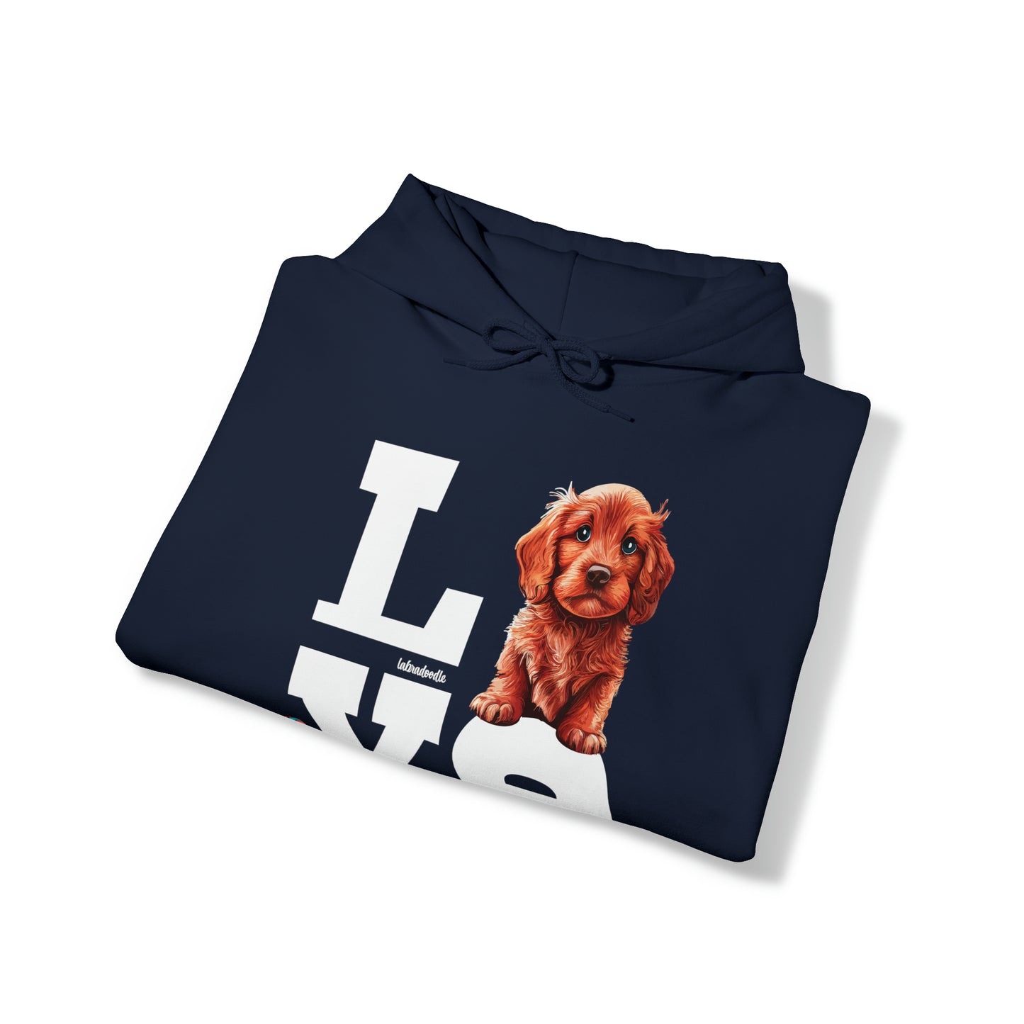 Labradoodle Love: Where Fluff Meets Affection Unisex Heavy Blend™ Hooded Sweatshirt