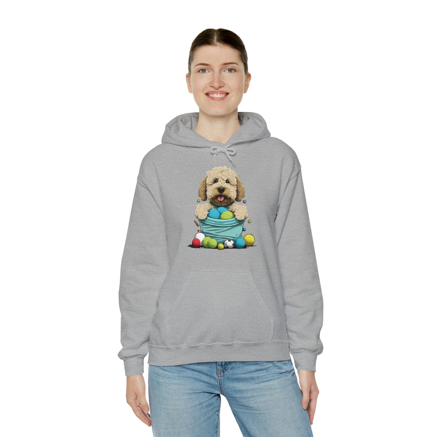 Puppy Love LAB: Where Labs Steal Hearts Unisex Heavy Blend™ Hooded Sweatshirt