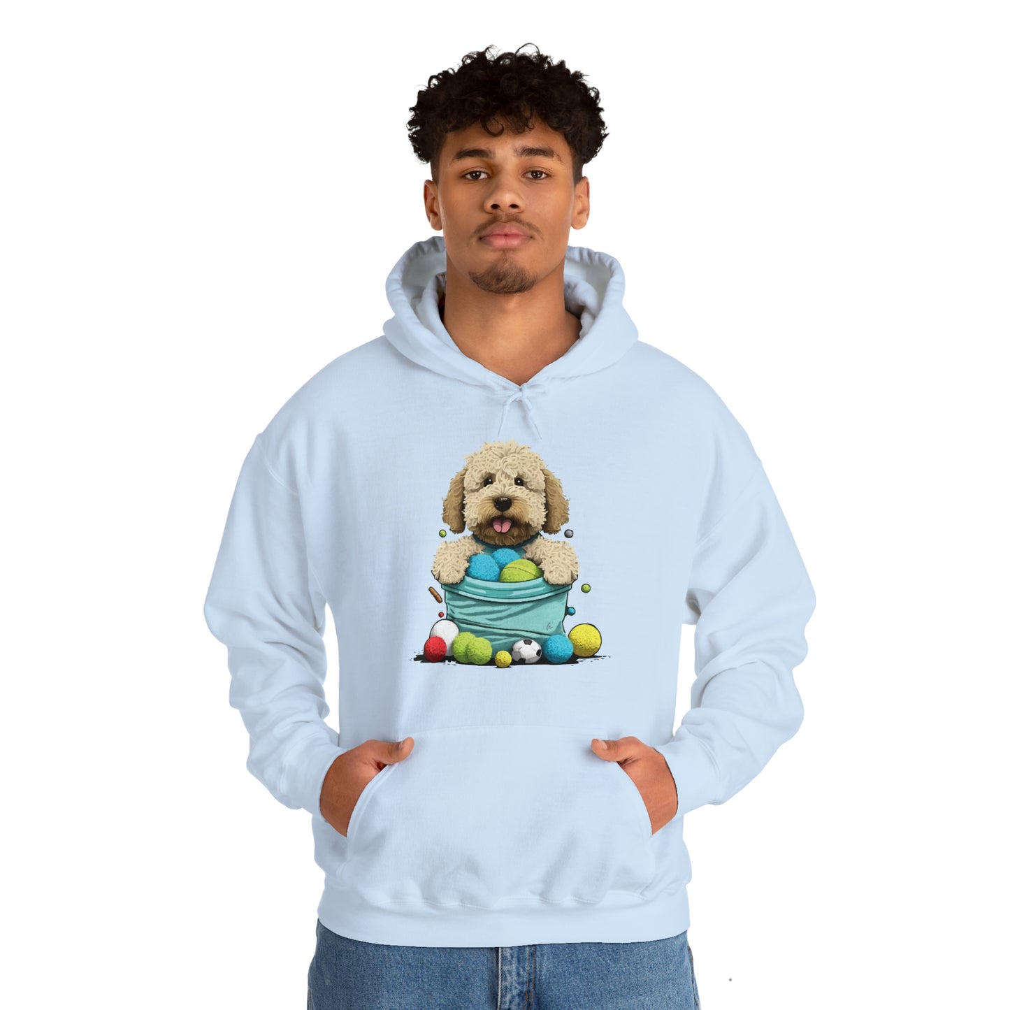 Puppy Love LAB: Where Labs Steal Hearts Unisex Heavy Blend™ Hooded Sweatshirt