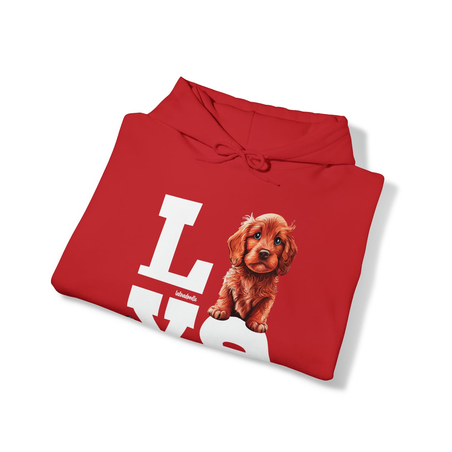 Labradoodle Love: Where Fluff Meets Affection Unisex Heavy Blend™ Hooded Sweatshirt