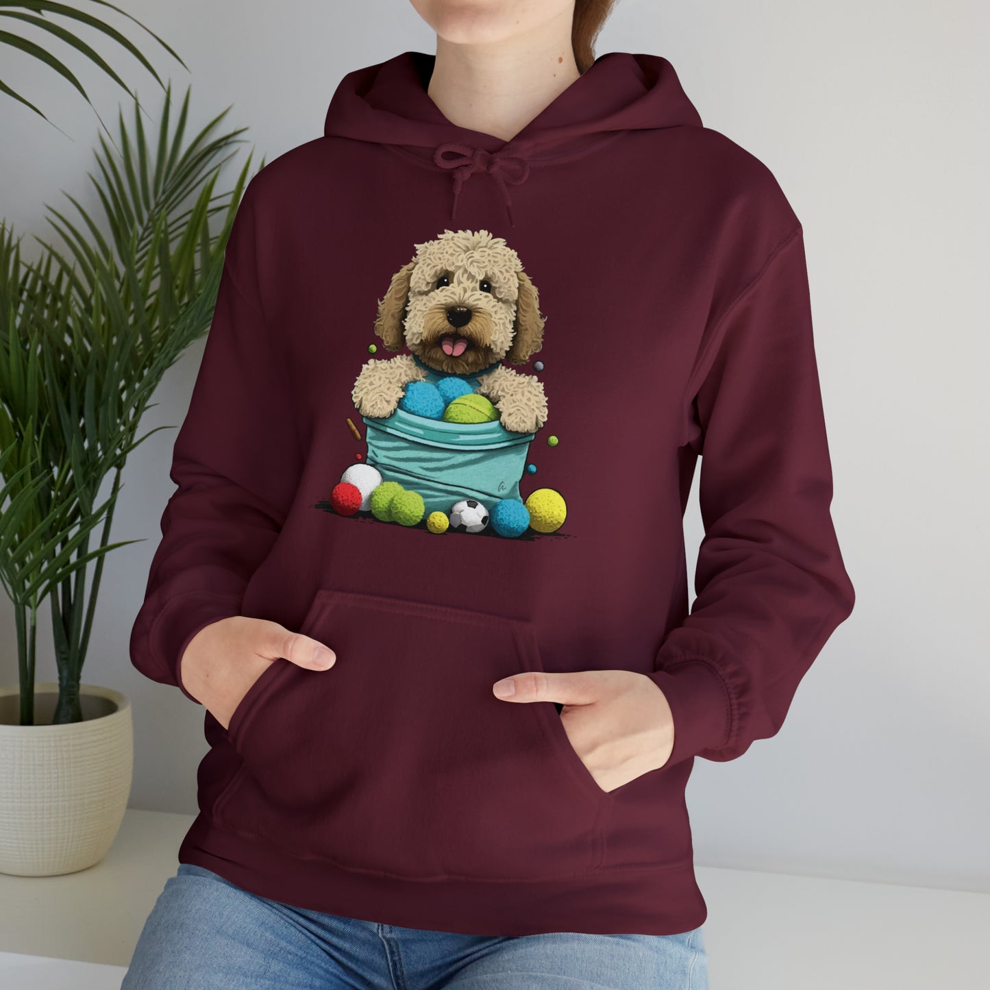 Puppy Love LAB: Where Labs Steal Hearts Unisex Heavy Blend™ Hooded Sweatshirt