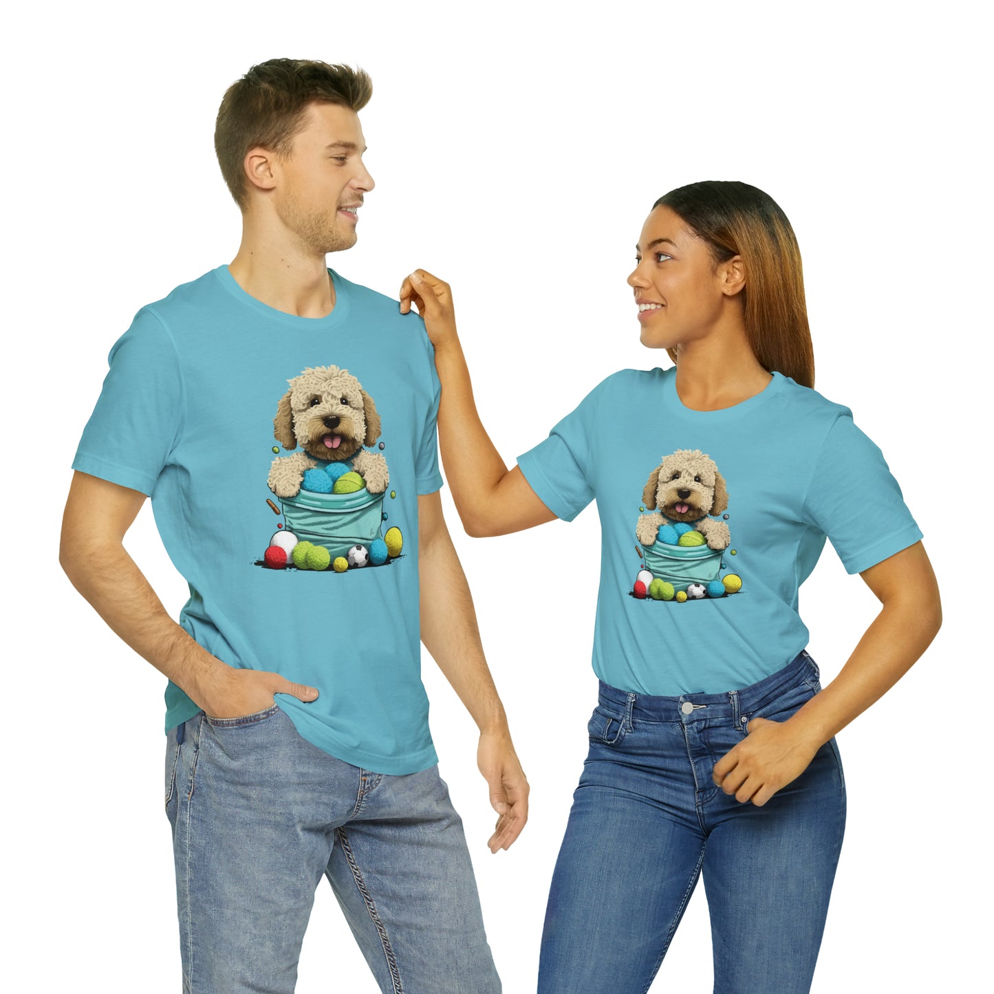 Puppy Love LAB: Where Labs Steal Hearts - Unisex Jersey Short Sleeve Tee