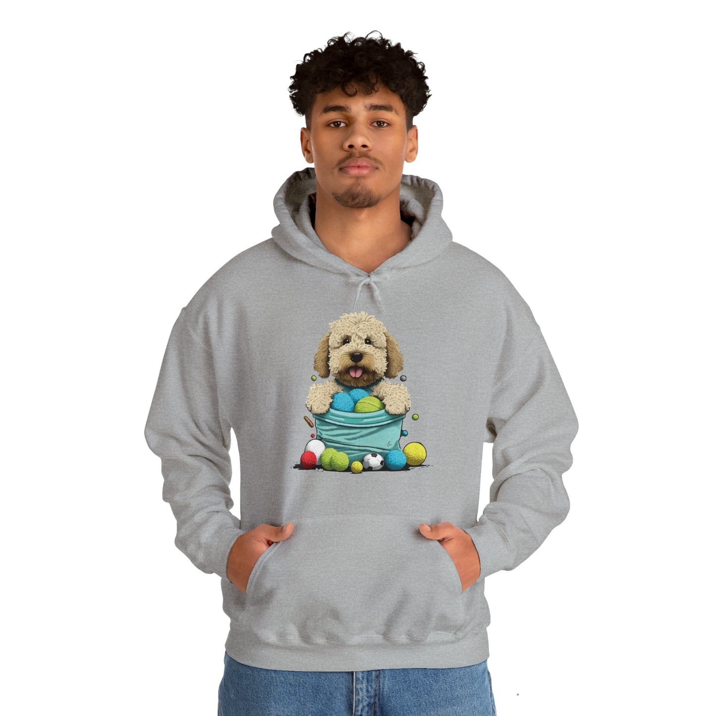 Puppy Love LAB: Where Labs Steal Hearts Unisex Heavy Blend™ Hooded Sweatshirt