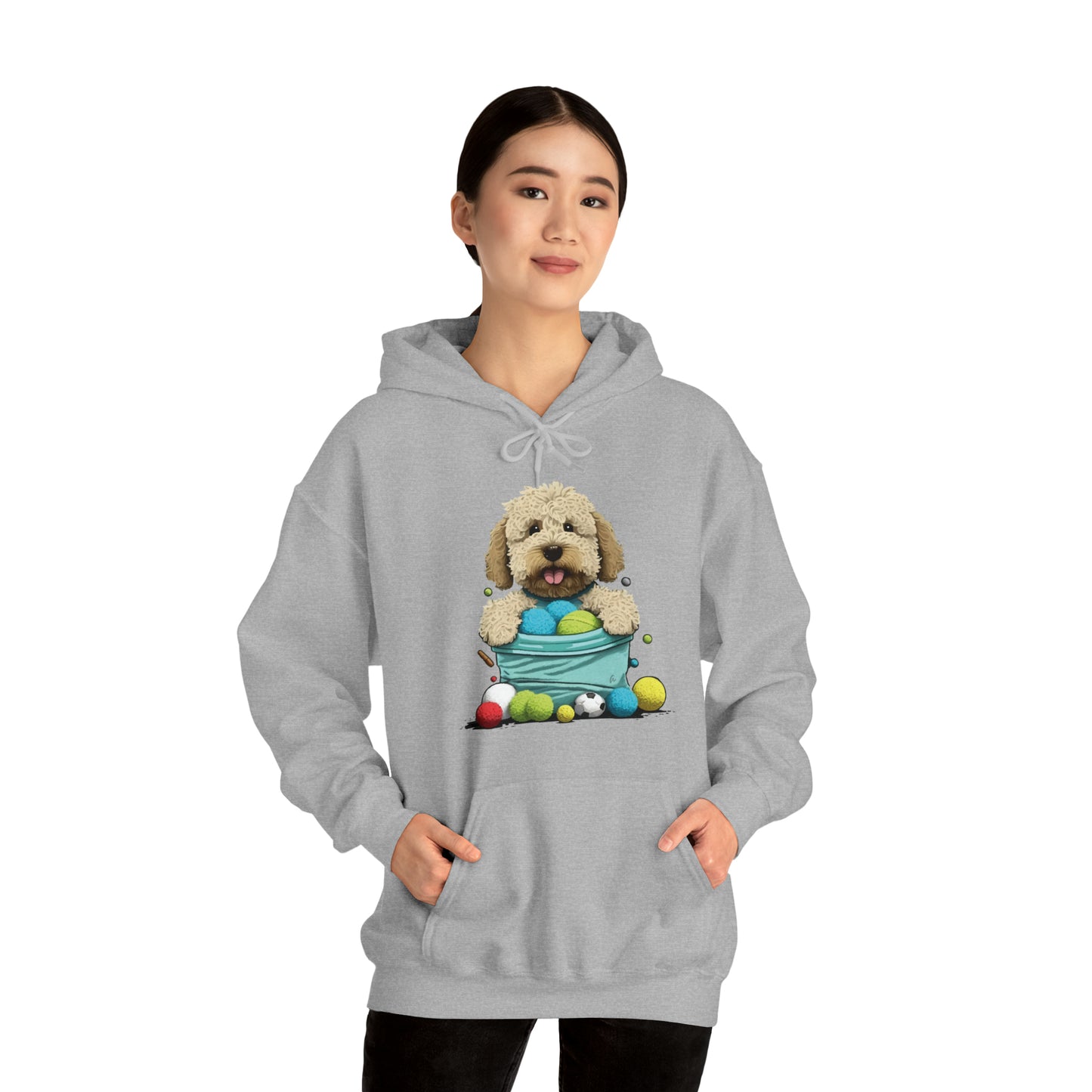 Puppy Love LAB: Where Labs Steal Hearts Unisex Heavy Blend™ Hooded Sweatshirt